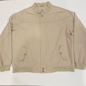 TITLEIST Collection Golf Collared Zip Jacket Tan Cotton/Polyester X-Large 48-50